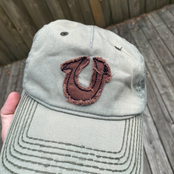 Vintage True Religion Y2K Embroidered Baseball Cap Hat Distressed - Picture 6 of 7